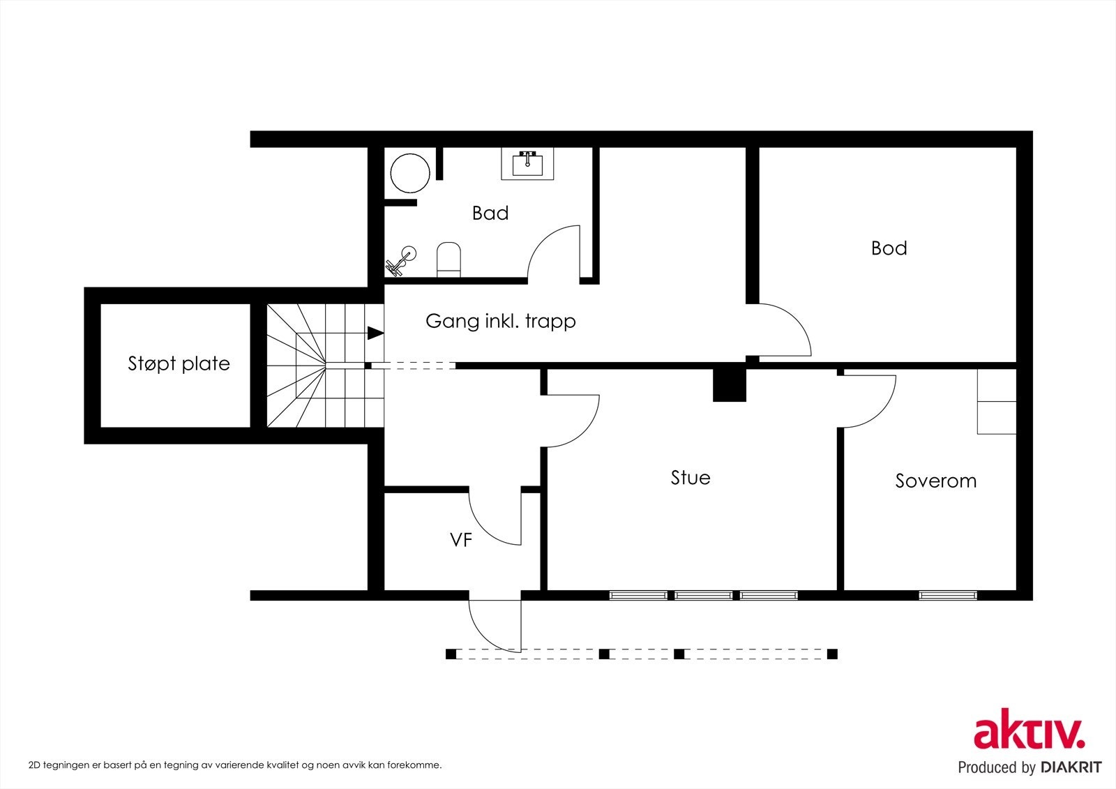 Plantegning underetasje Galleribilde