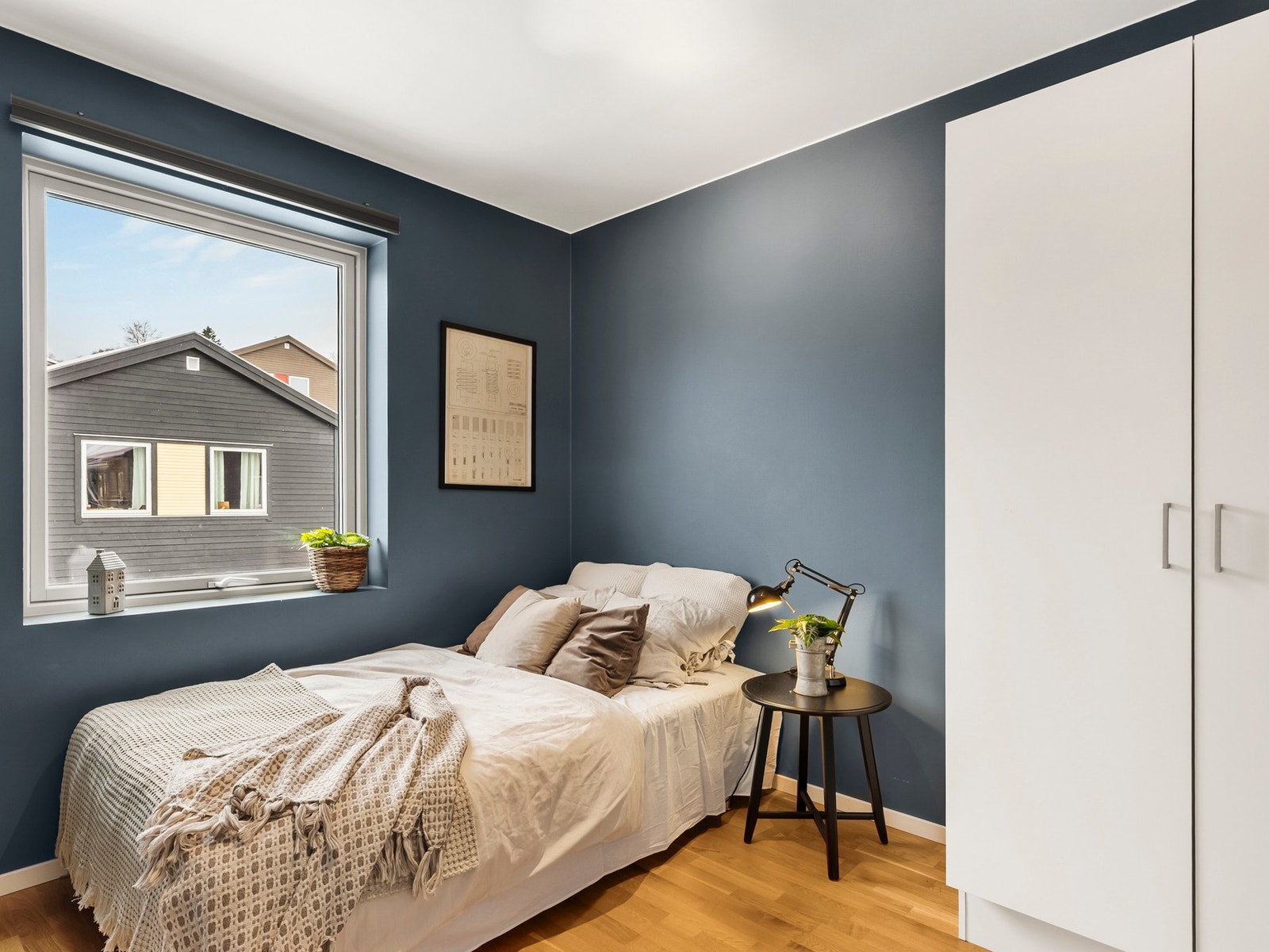 Det siste, innerste soverommet blir i dag brukt som gjesterom Galleribilde