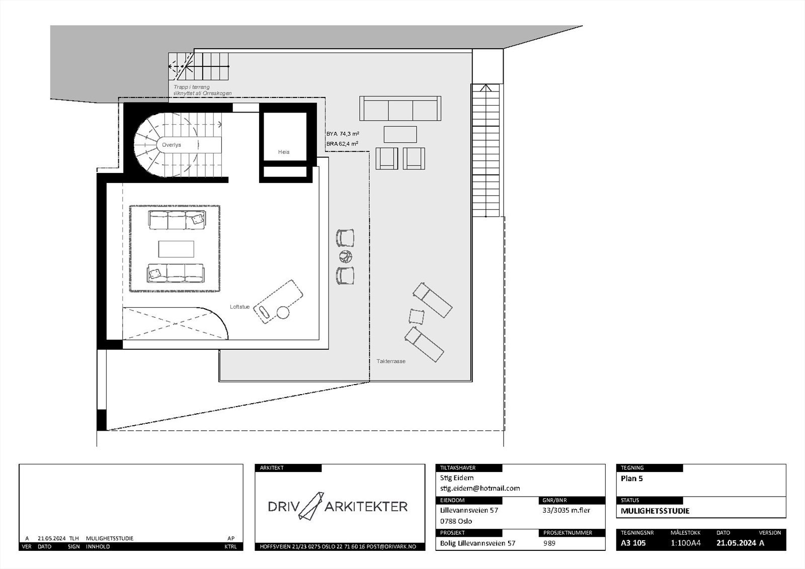 Mulighetsstudie av Driv arkitekter. Galleribilde