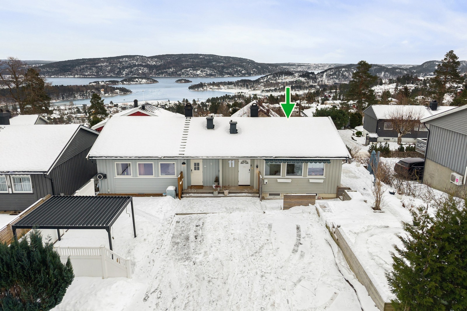 Beliggende høyt og solrikt - Gode parkeringsforhold Galleribilde