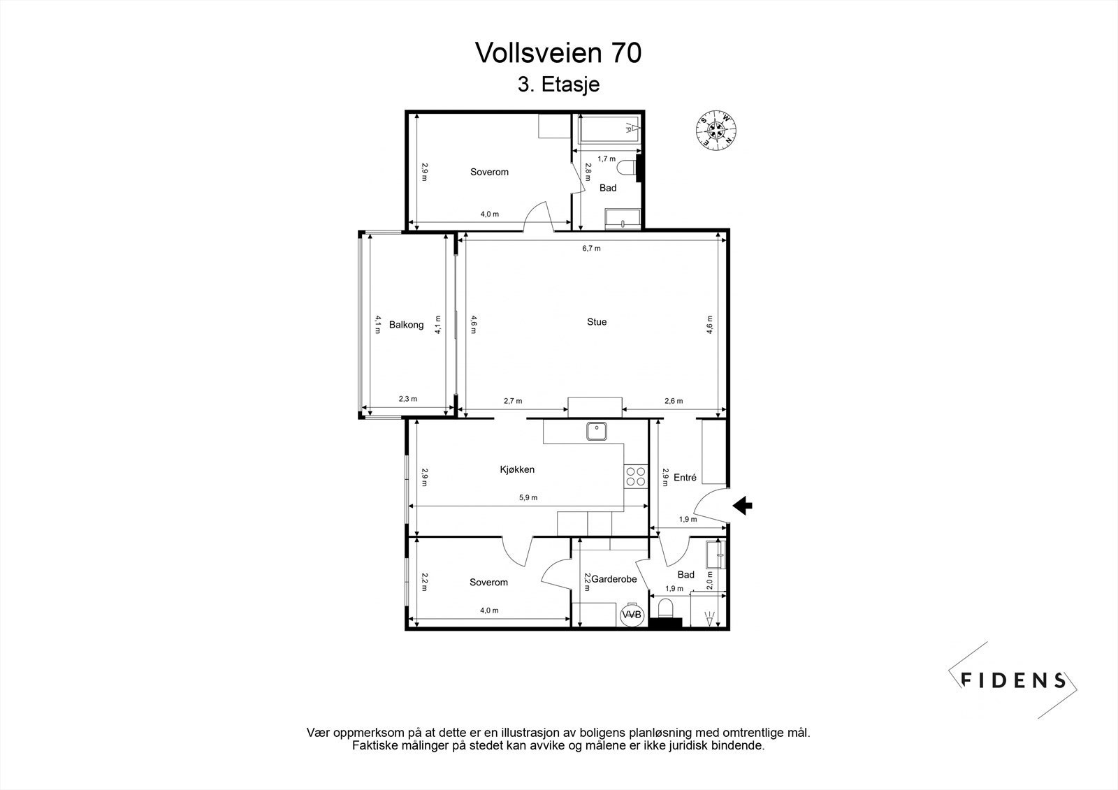 Plantegning Galleribilde