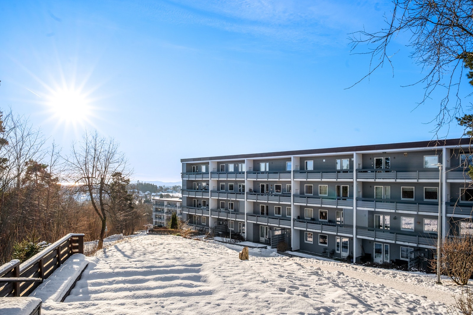 Utsikt fra fellesområdene. Galleribilde