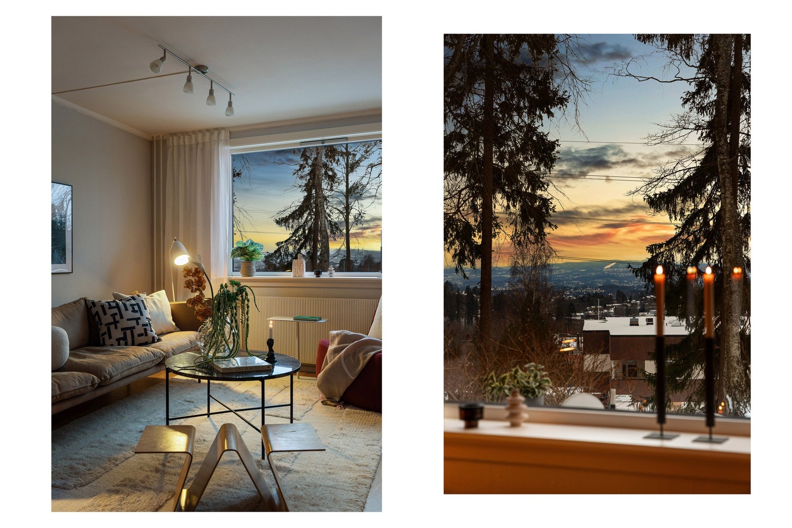 Nydelig utsyn fra stuevinduet. Galleribilde