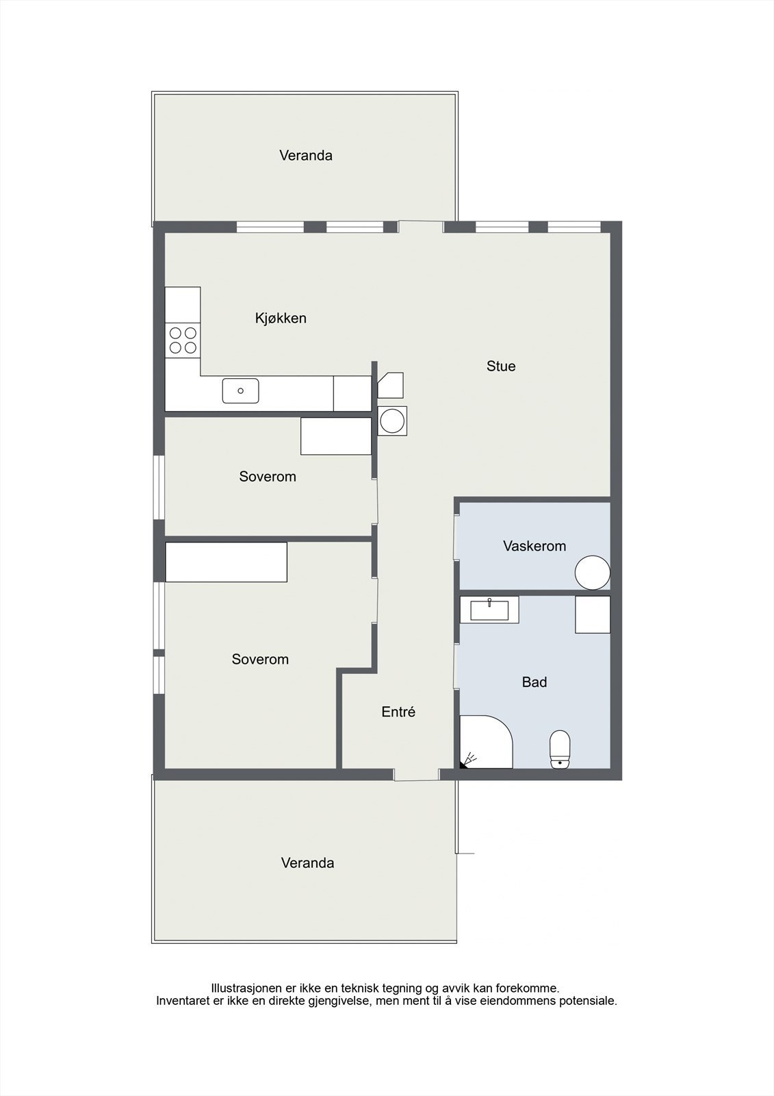 Planskisse Galleribilde