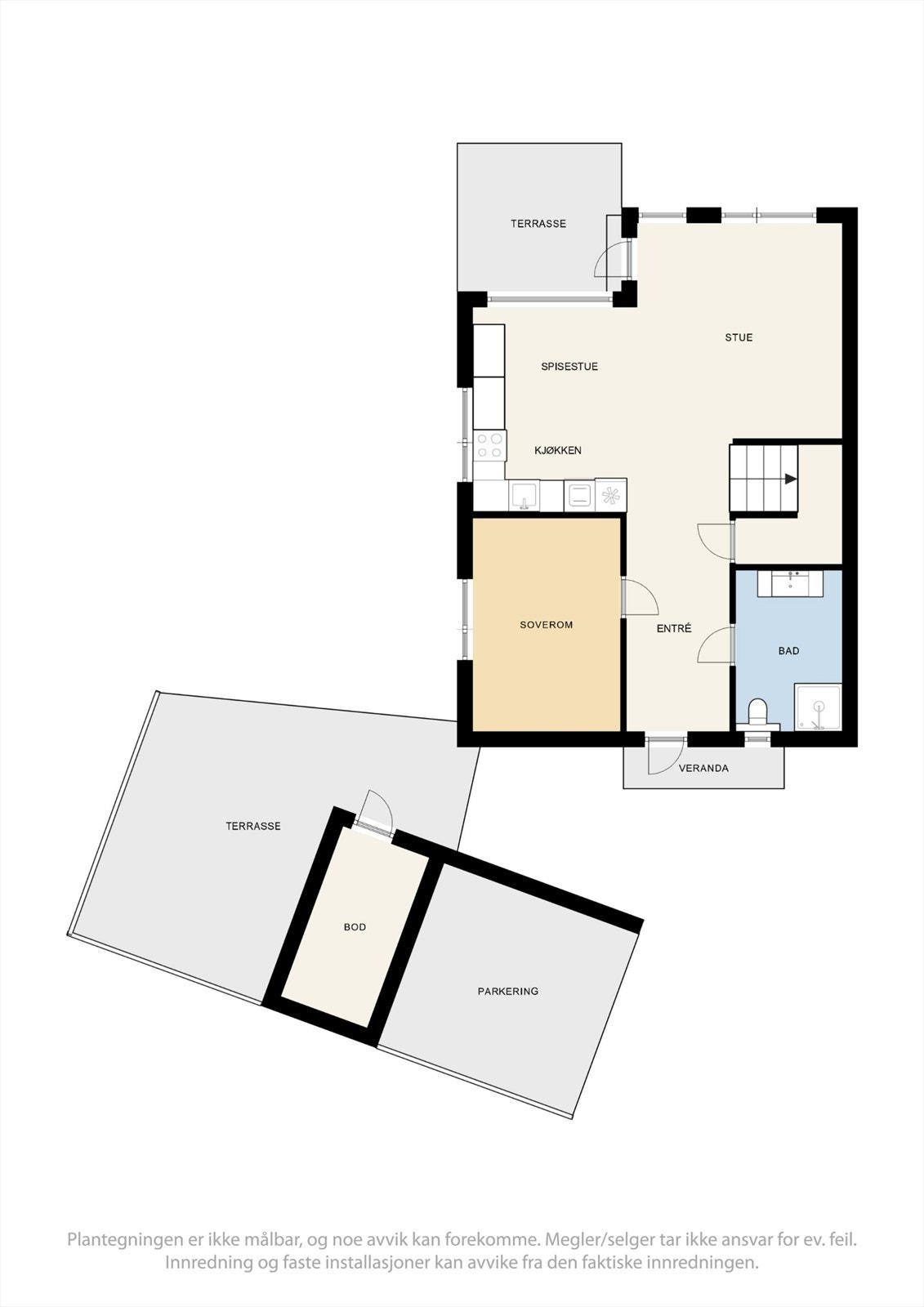 Plantegninger 1.etasje. Galleribilde