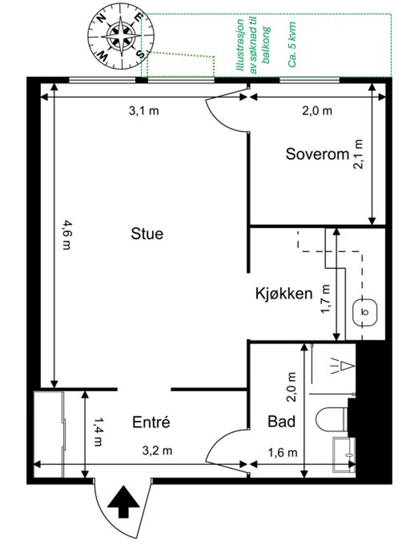 Plantegning. Galleribilde