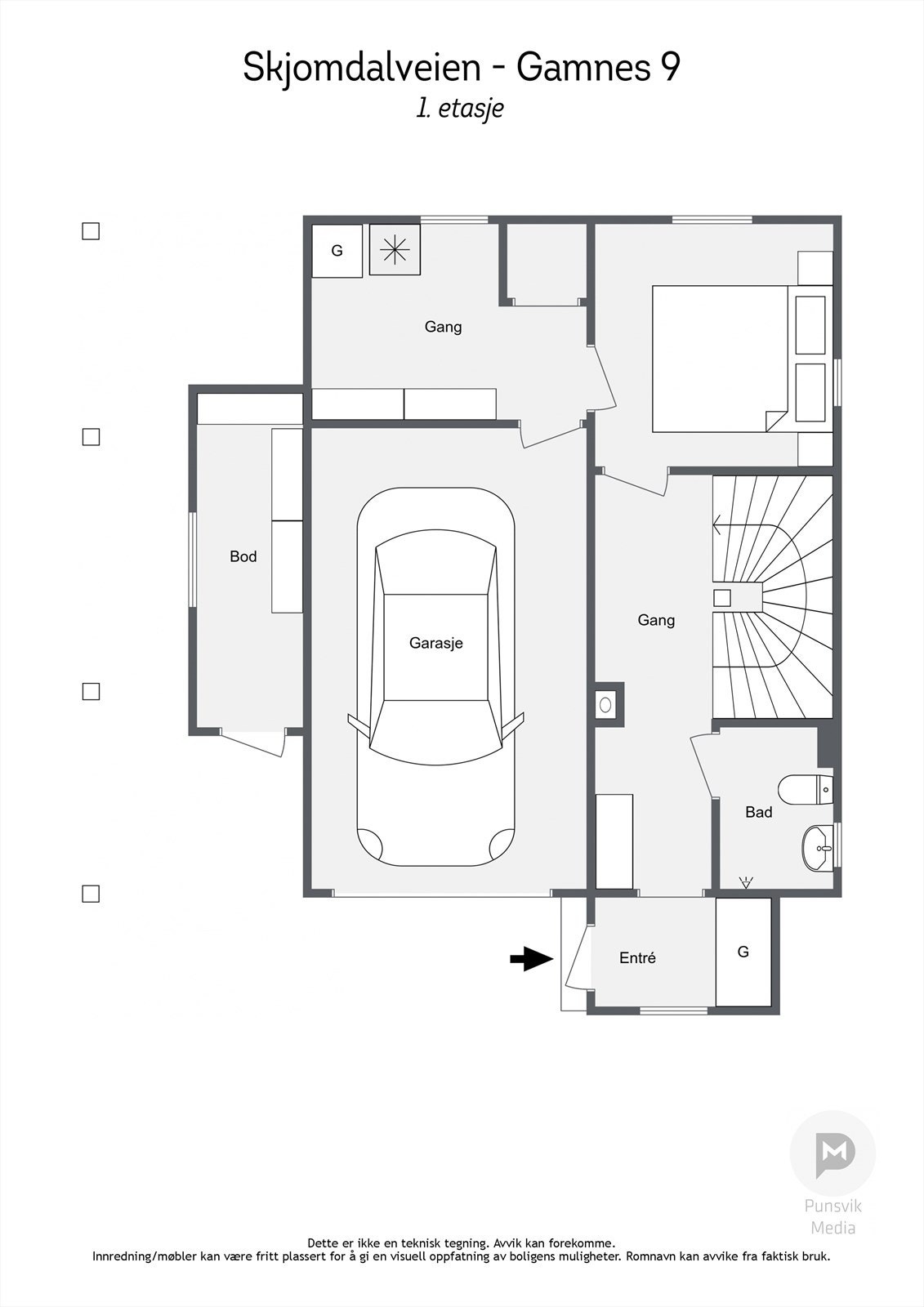 Vi tar en rask titt på planløsningen. Galleribilde