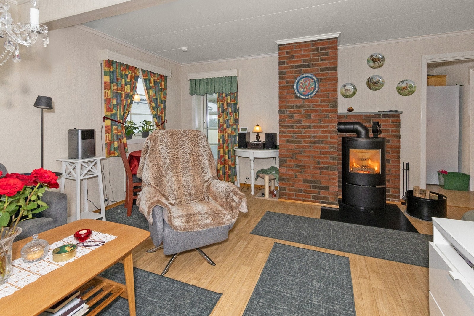 Fra stue. Utleieleilighet, første etasje Galleribilde