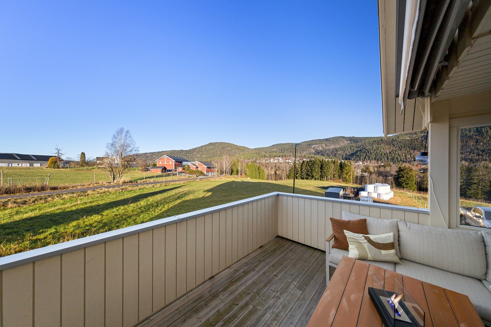 Utsikt fra terrassen Galleribilde