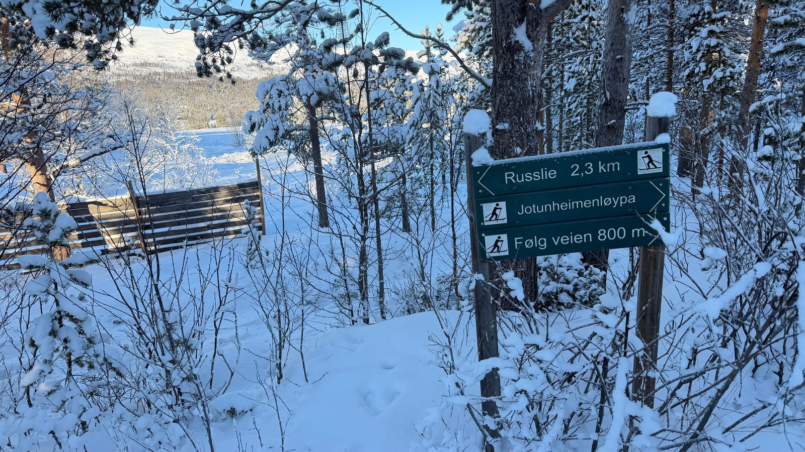 Flere muligheter for skiturer fra hyttefeltet Galleribilde