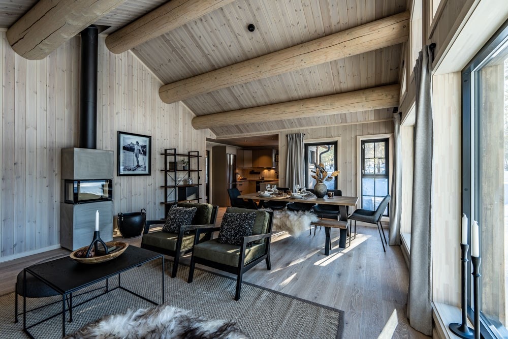 Parkett fra Moelven, 1-stavs i fargen Snø. Galleribilde