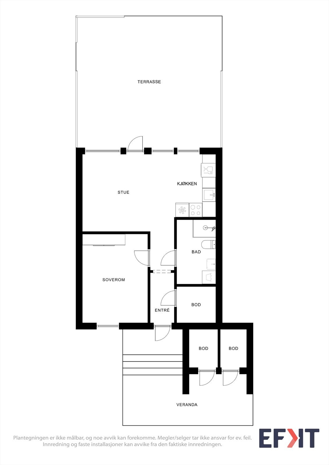 Praktisk planløsning. Galleribilde
