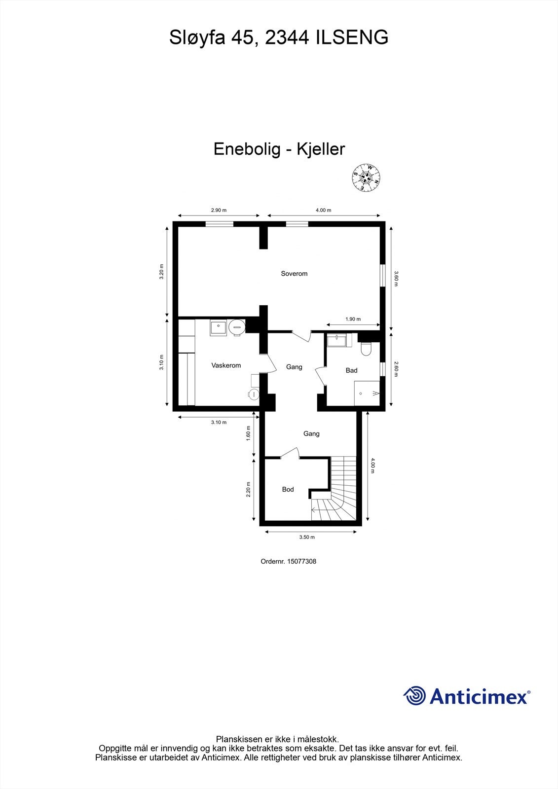 Plantegning Kjeller Galleribilde