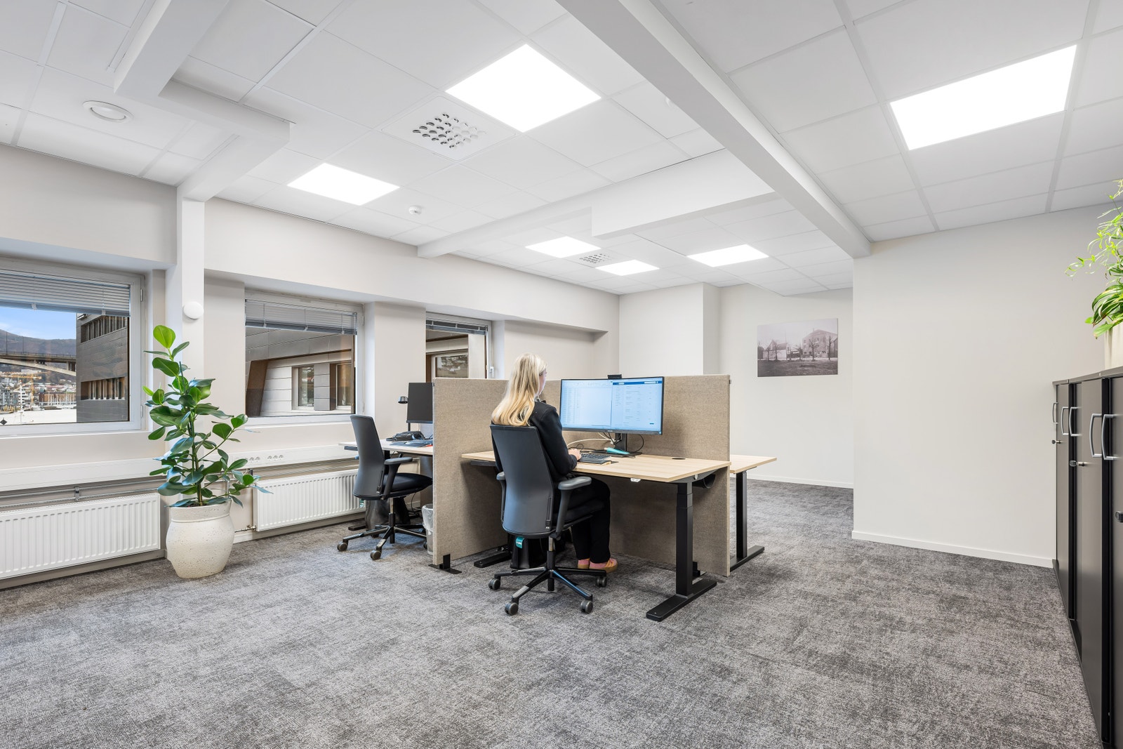 Åpent kontorlandskap Galleribilde