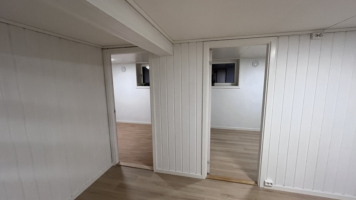 Inngang til de to soverommene fra stuearealet. Galleribilde