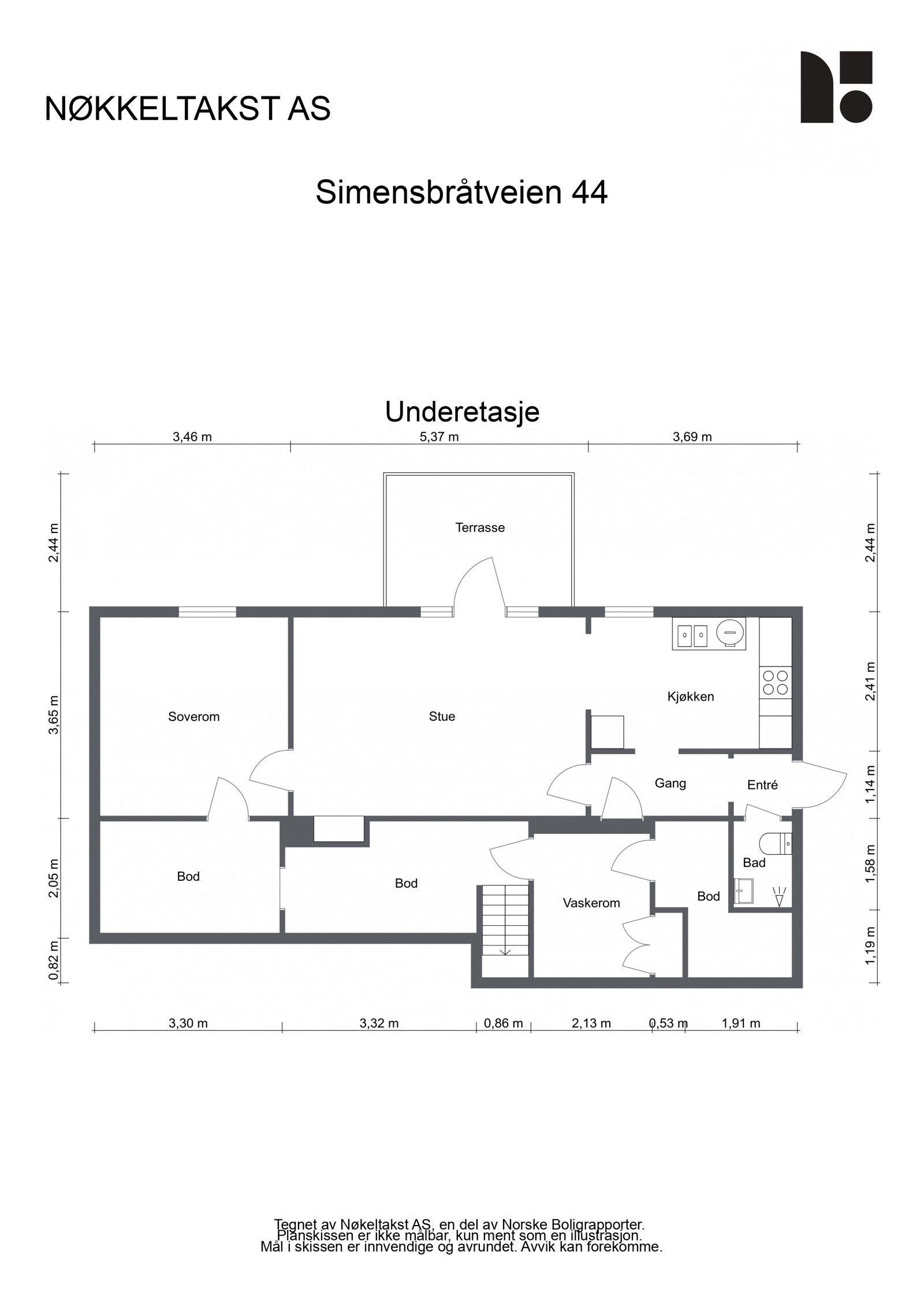 Plantegning 2.etasje Galleribilde