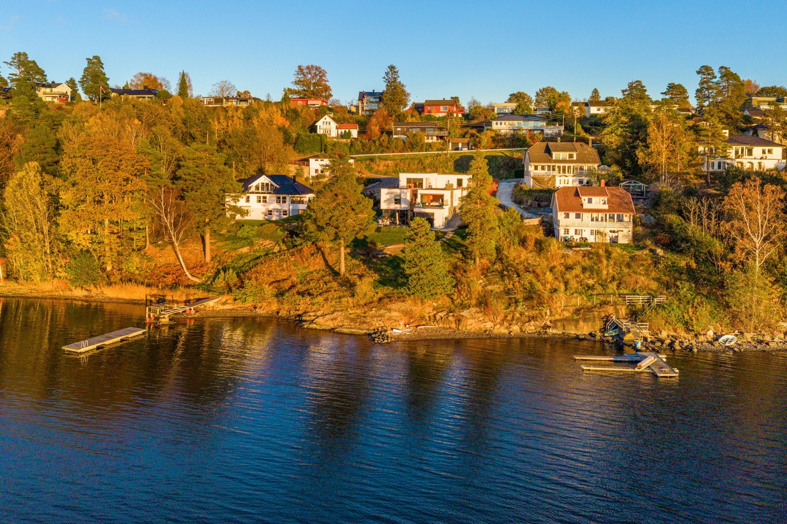 Vestvendt med seneste kveldssol Galleribilde