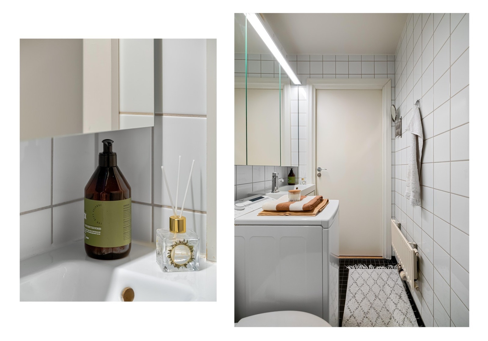 Fra soverommet tar du deg inn til baderommet som har en-suite løsning. Galleribilde