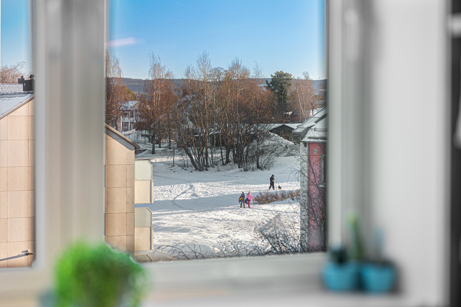 Flott utsikt også fra kjøkkenet. Galleribilde