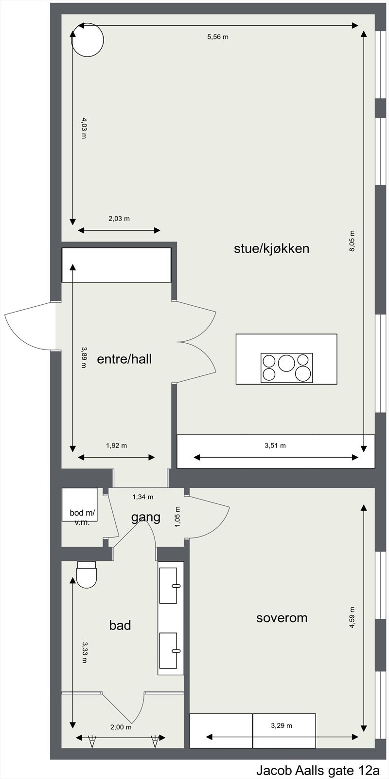 Plantegning Galleribilde