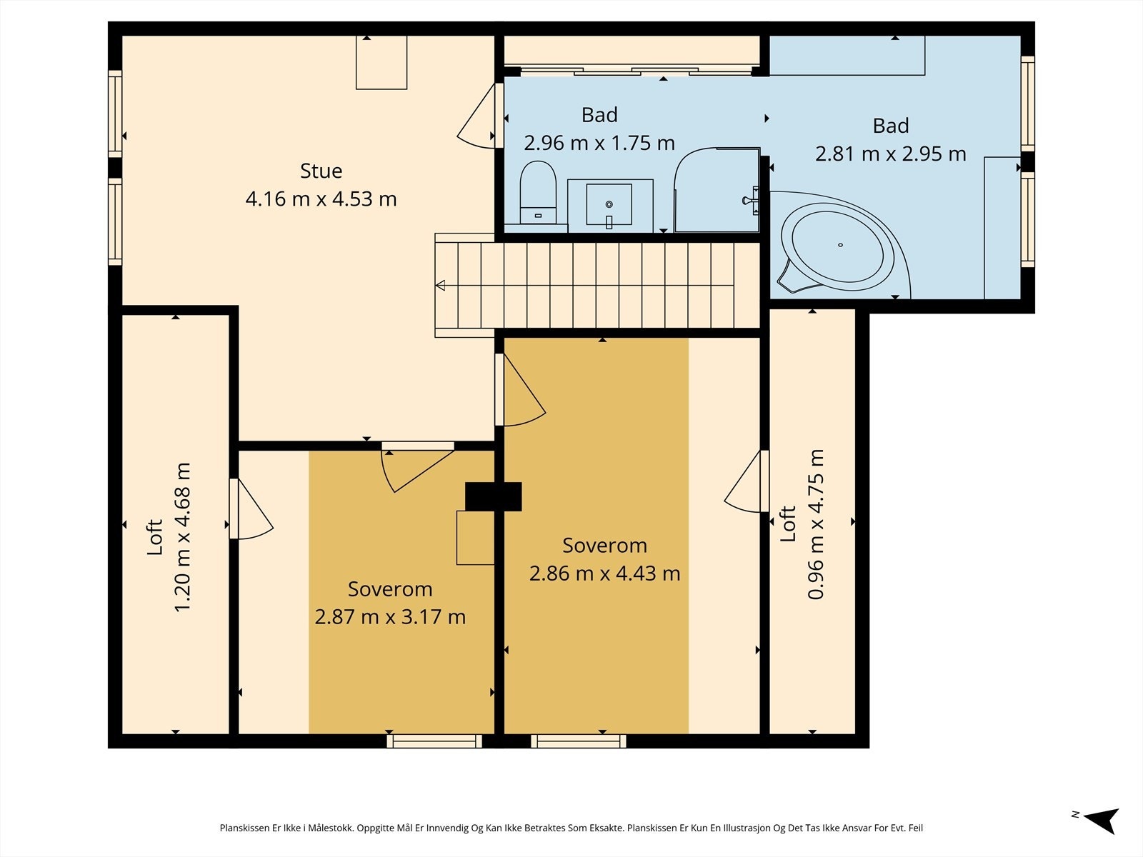 PLANTEGNING 2. ETASJE Galleribilde