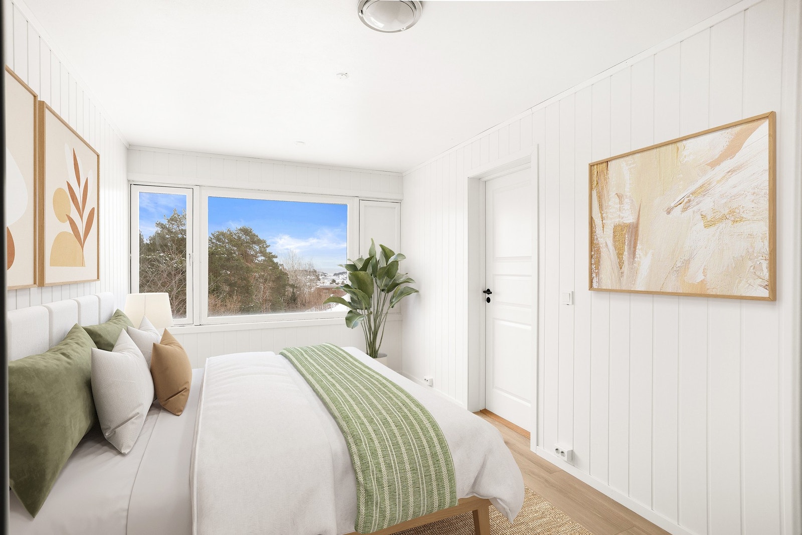 Lyse fine rom. Med store vinduer.
(digitalt stylet bilde) Galleribilde