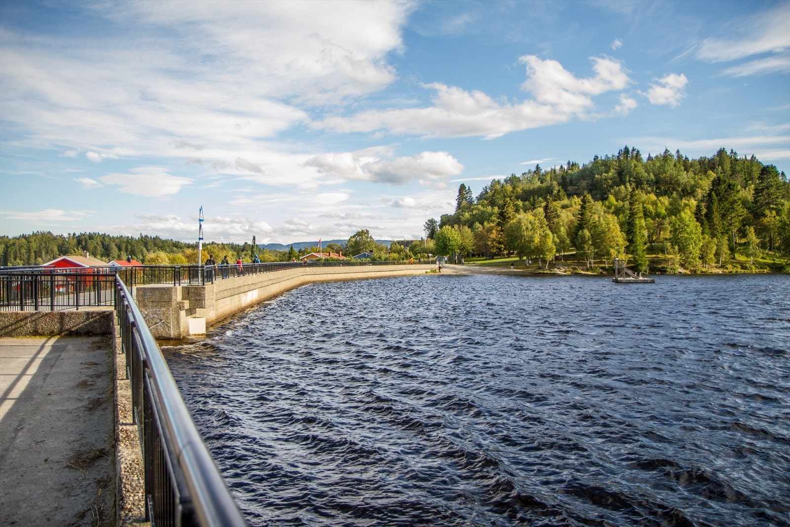 Theisendammen er en populær badeplass som ligger i kort avstand fra boligen. Galleribilde