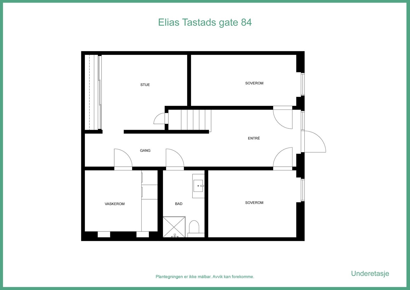 Plantegning u.etg. Galleribilde