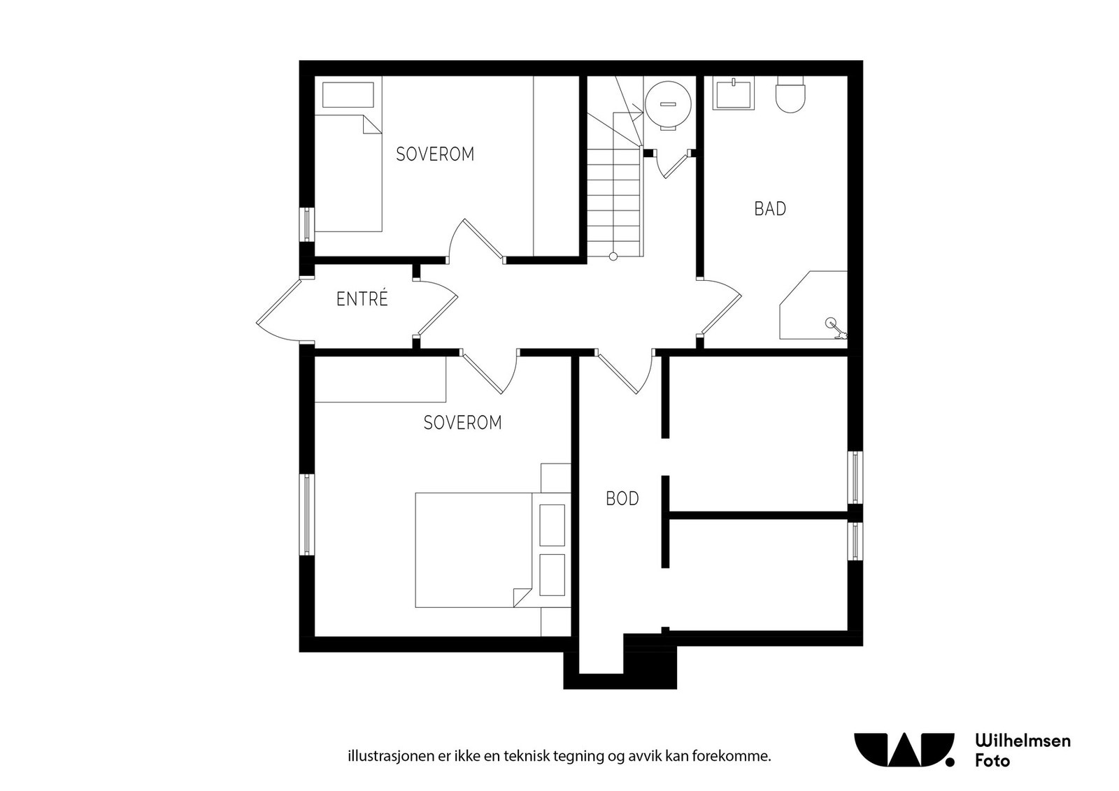 Plantegning 1.etasje Galleribilde