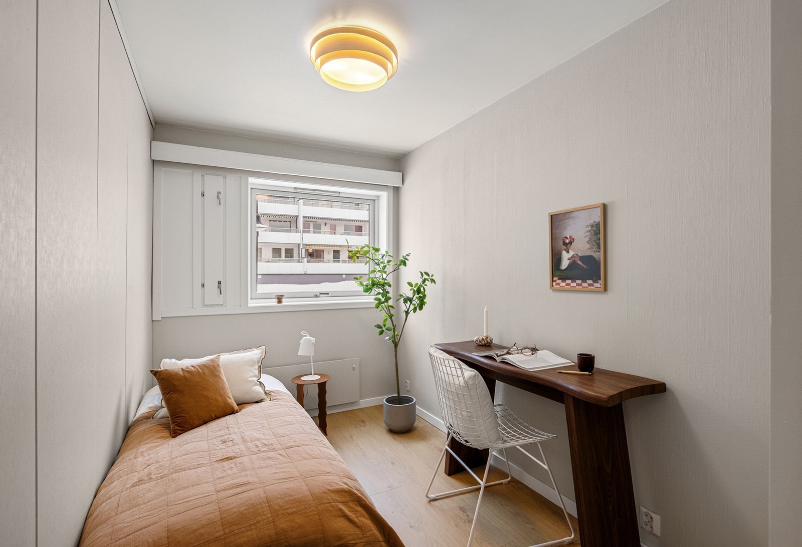 Rommene egner seg godt som barnerom, gjesterom eller hjemmekontor. Galleribilde