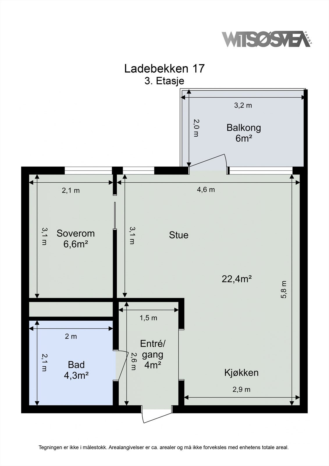 Planskisse 3. etasje Galleribilde