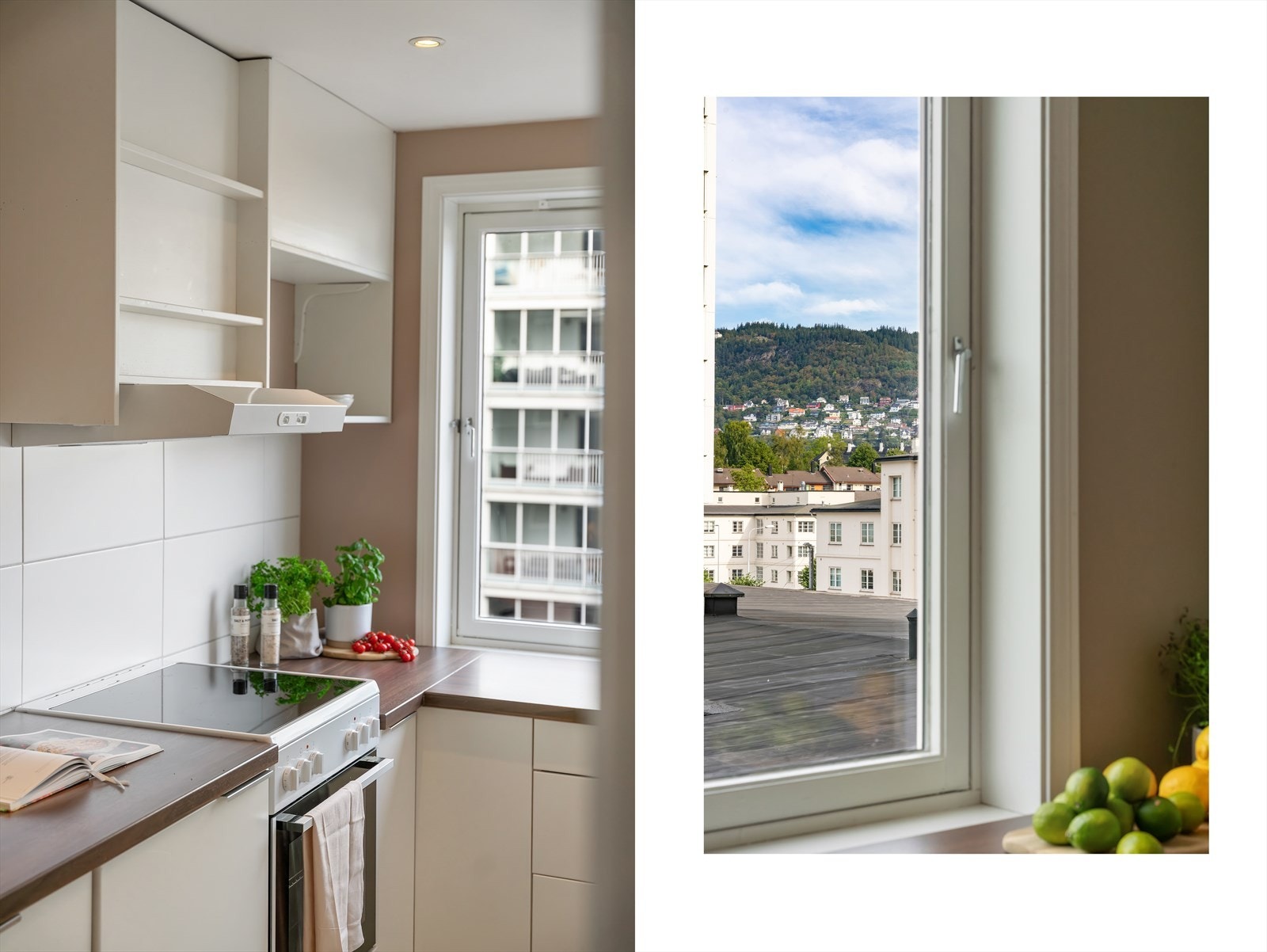 - Fra kjøkkenet kan man nyte fjellutsikt - Galleribilde