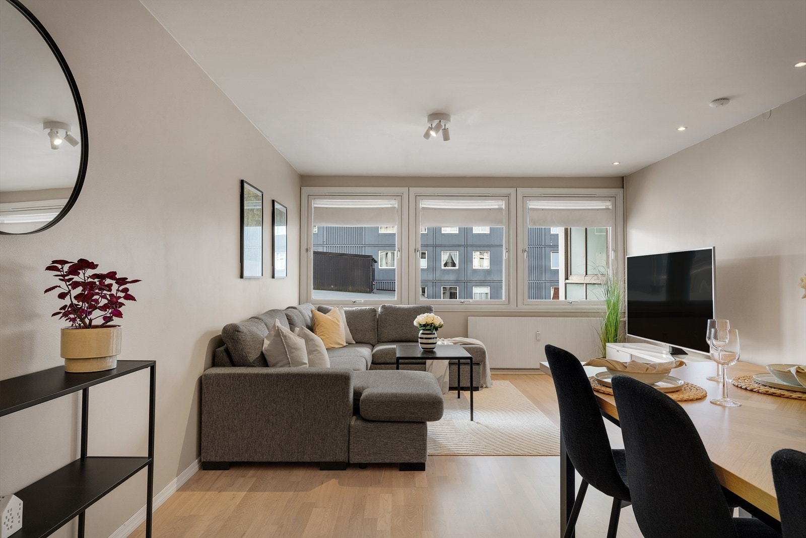 - Leiligheten inneholder entré, soverom, kjøkken, bad og stue - Galleribilde