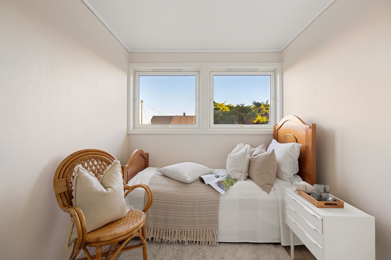 De øvrige rommene egner seg utmerket som barnerom, gjesterom eller hjemmekontor. Galleribilde