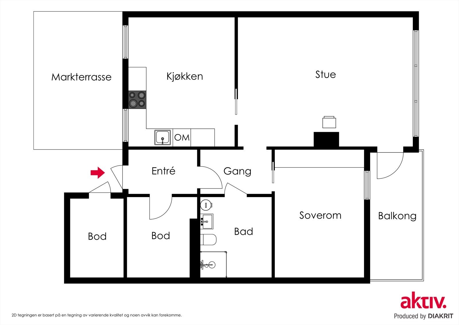 Plantegning Galleribilde