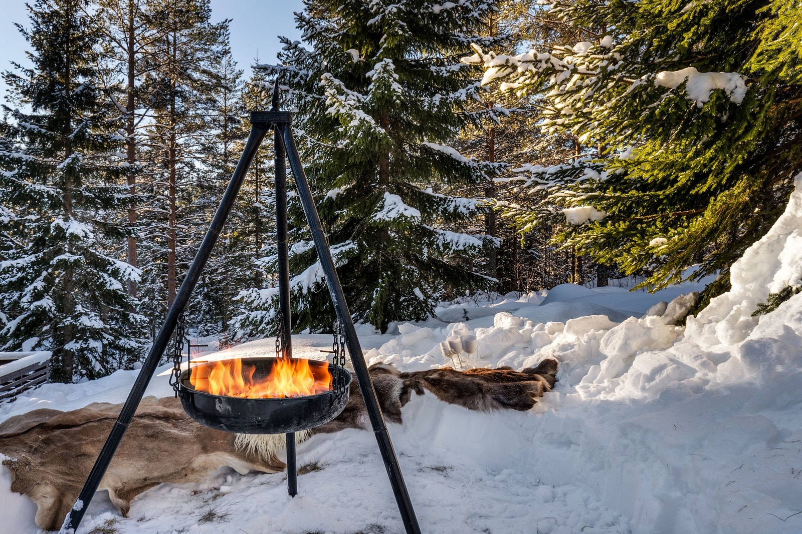 Tomten har flere fine soner. Her kan man trekke seg tilbake i vakker natur og koble av. Galleribilde