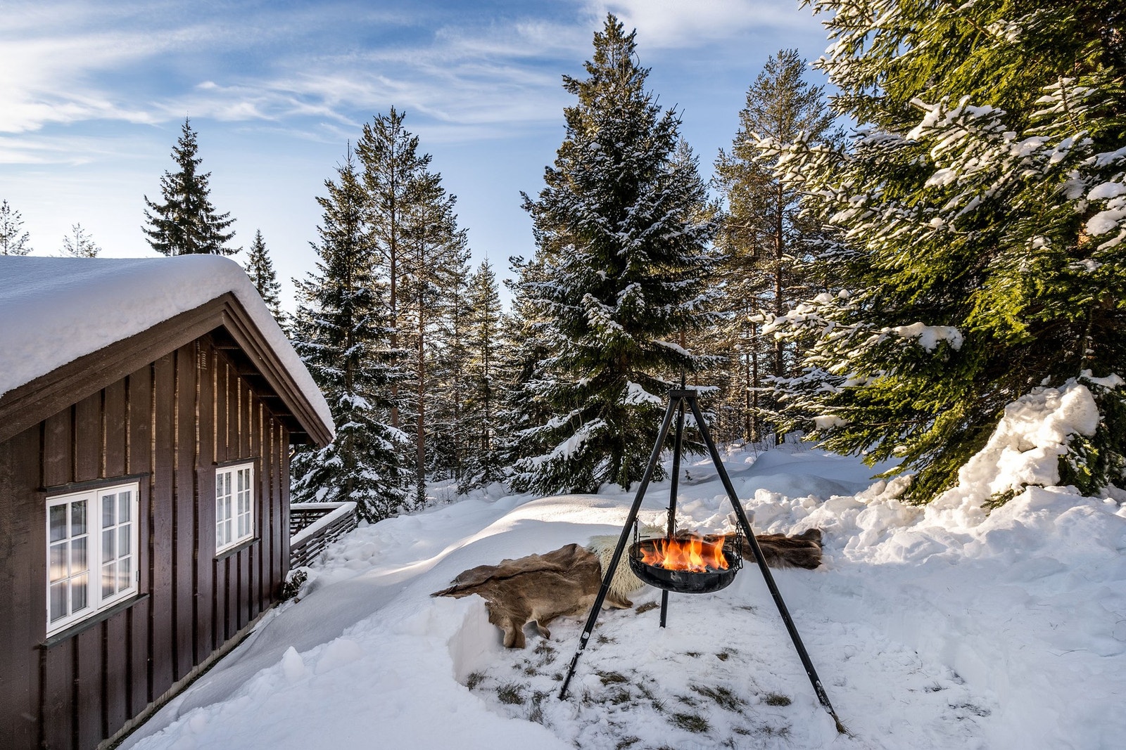 Tomten har flere fine soner. Her kan man trekke seg tilbake i vakker natur og koble av. Galleribilde