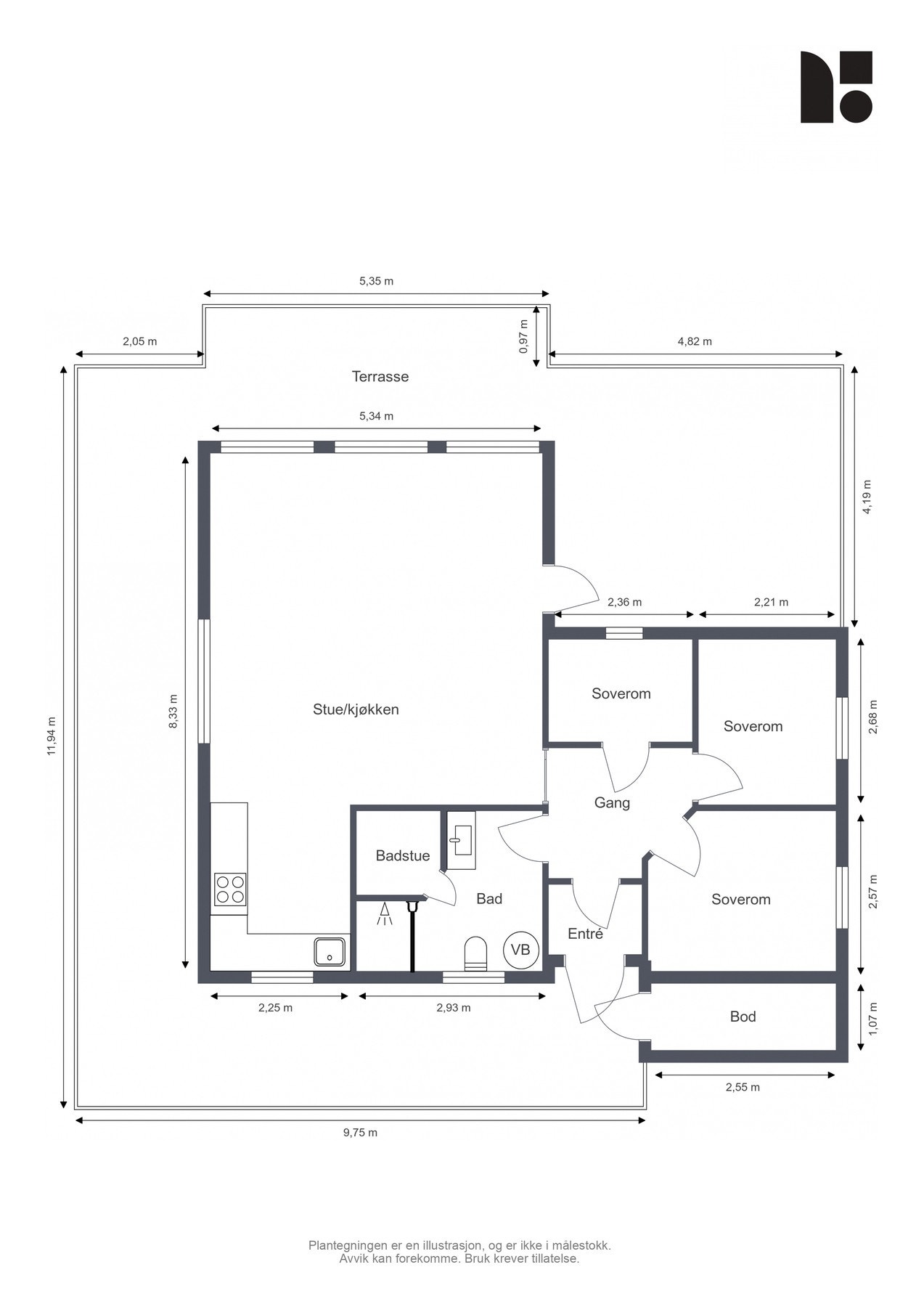 Plantegning Galleribilde
