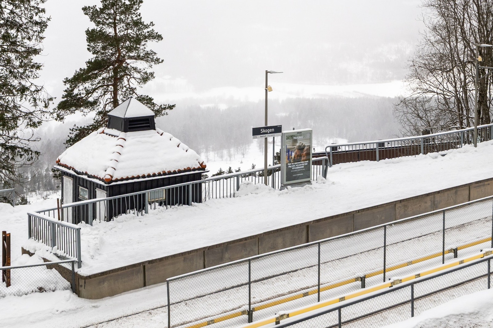 300 meter gangavstand til T-banestoppet Skogen. Galleribilde