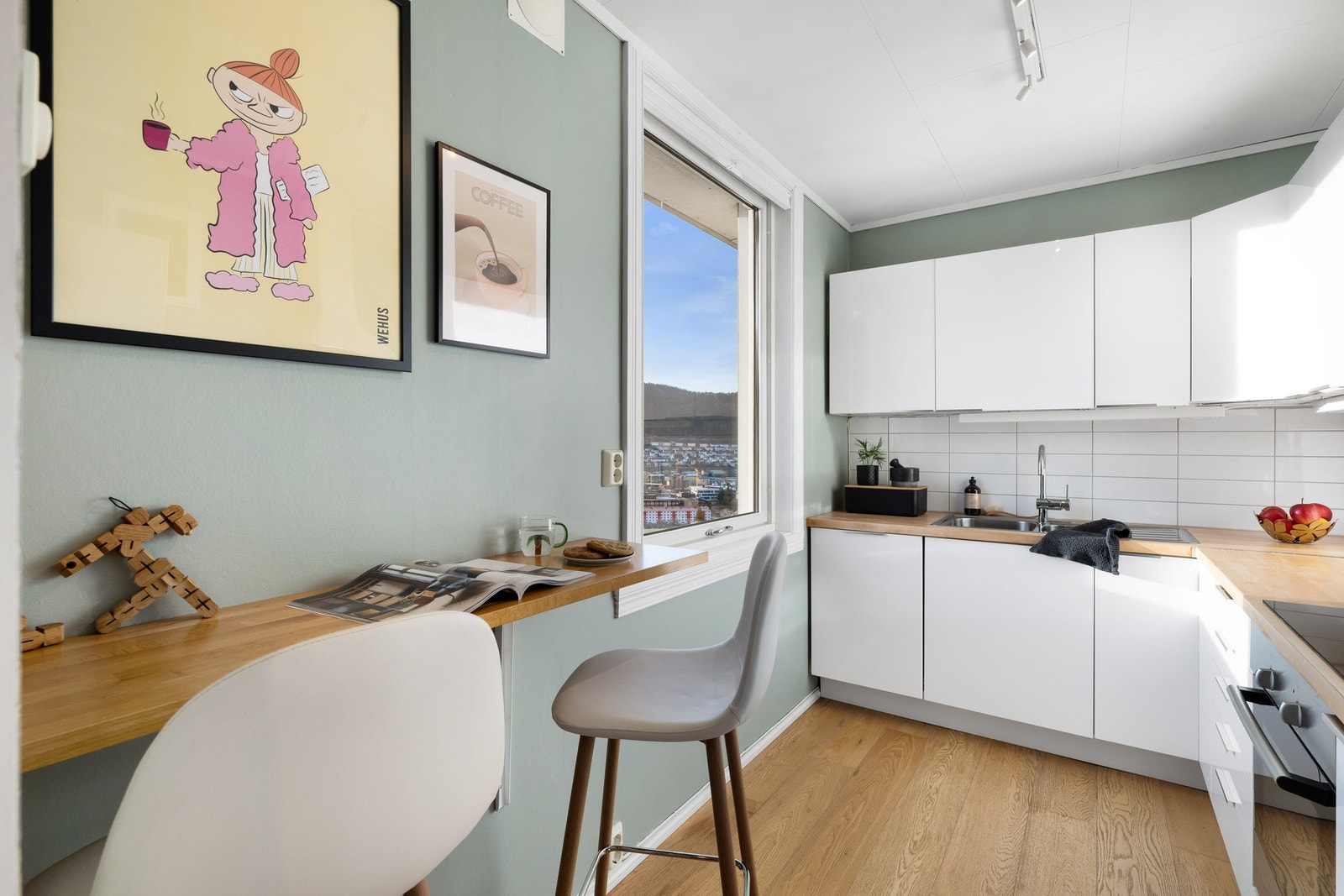 Her kan du nyte en storslått utsikt mot Løvstakken og videre nedover Bergensdalen. Galleribilde