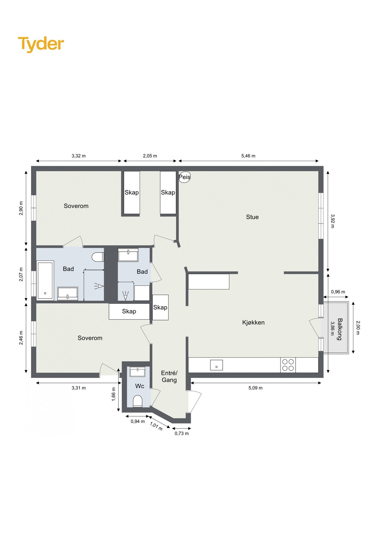 Plantegning. Galleribilde