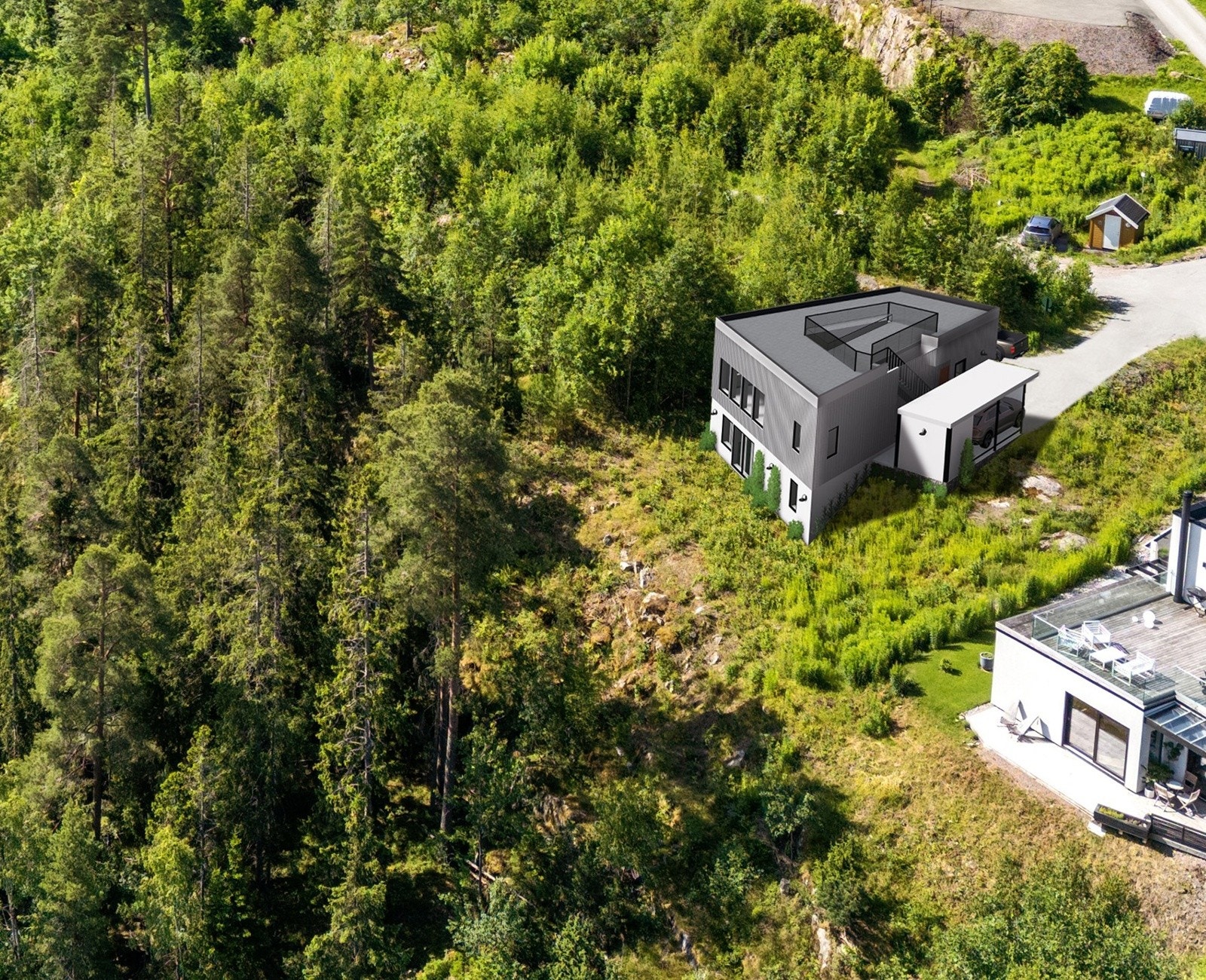 3D fra dronebild Galleribilde