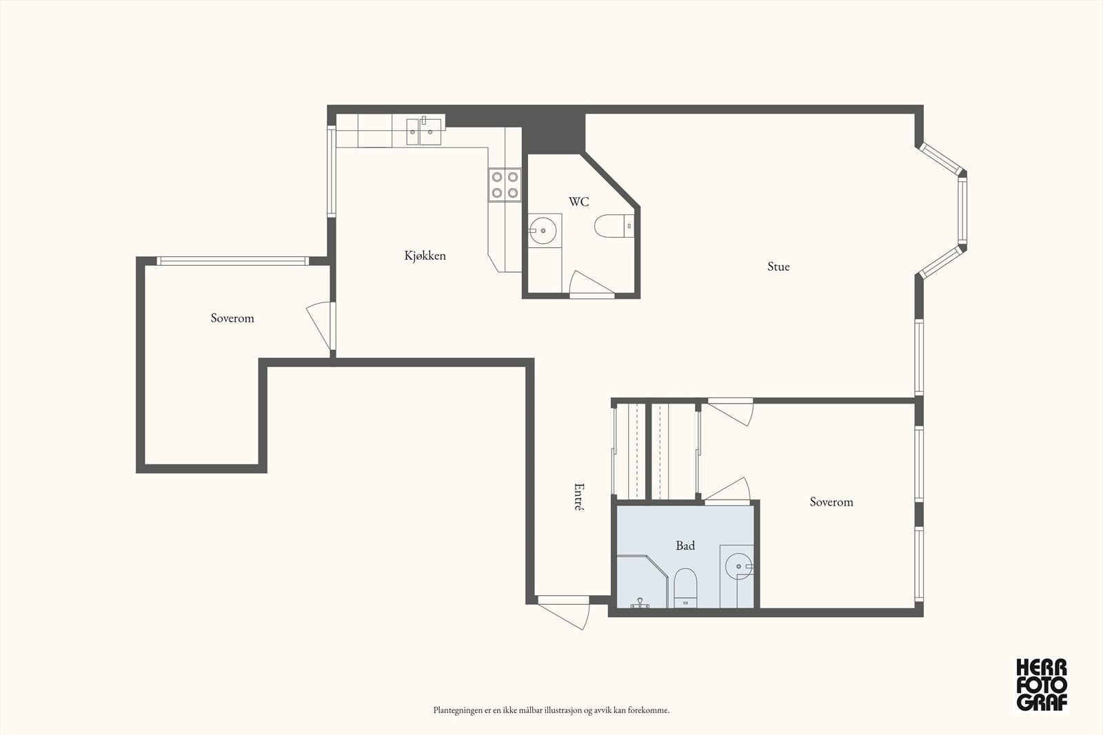 Plantegning Galleribilde