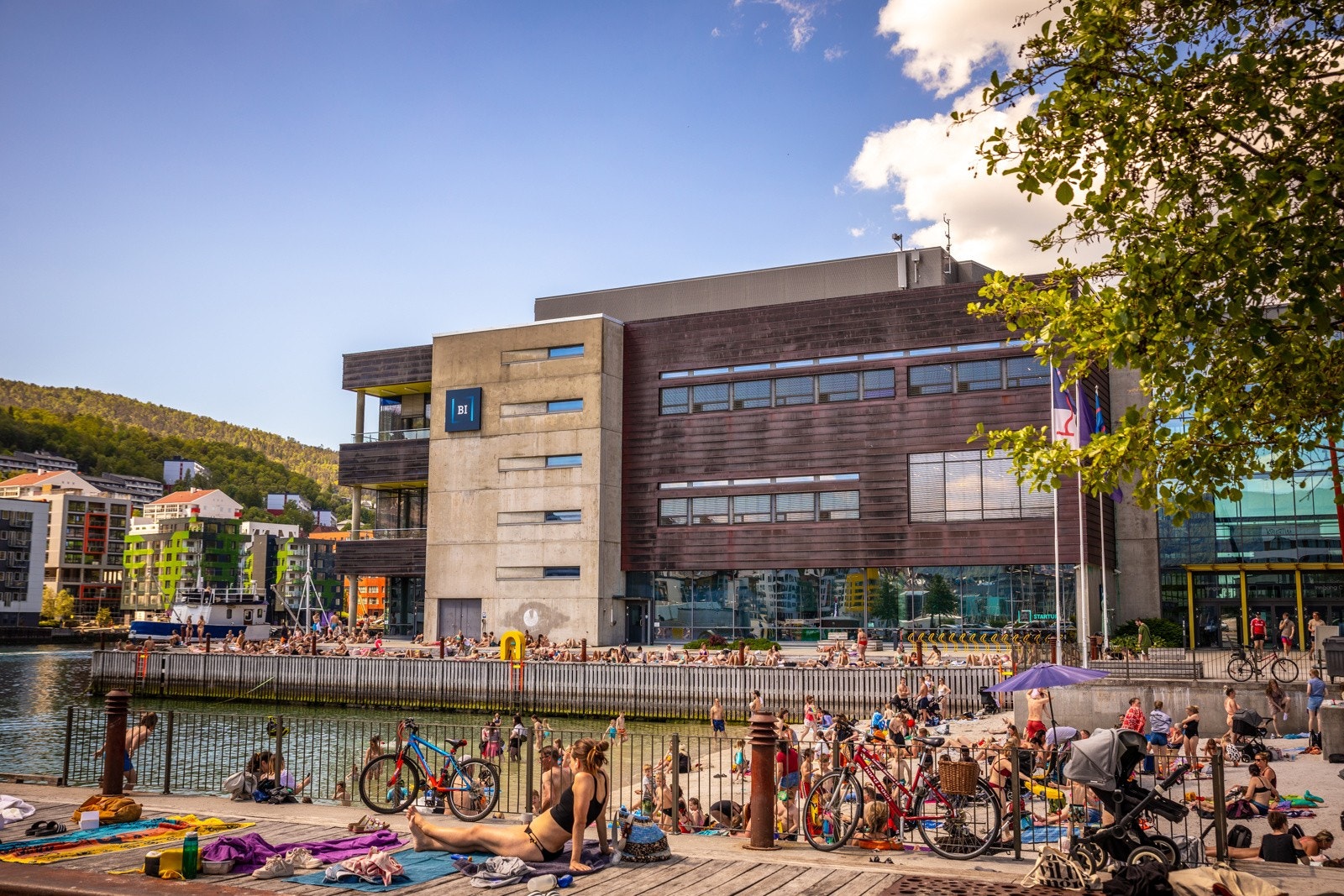 Strand og friarealer i bydelen Galleribilde