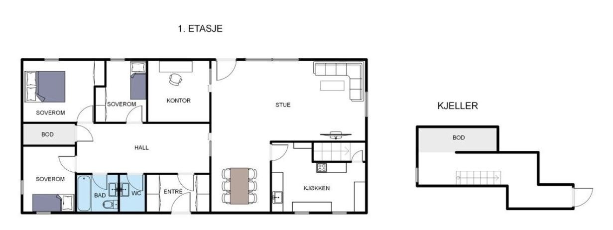 Plantegning Galleribilde