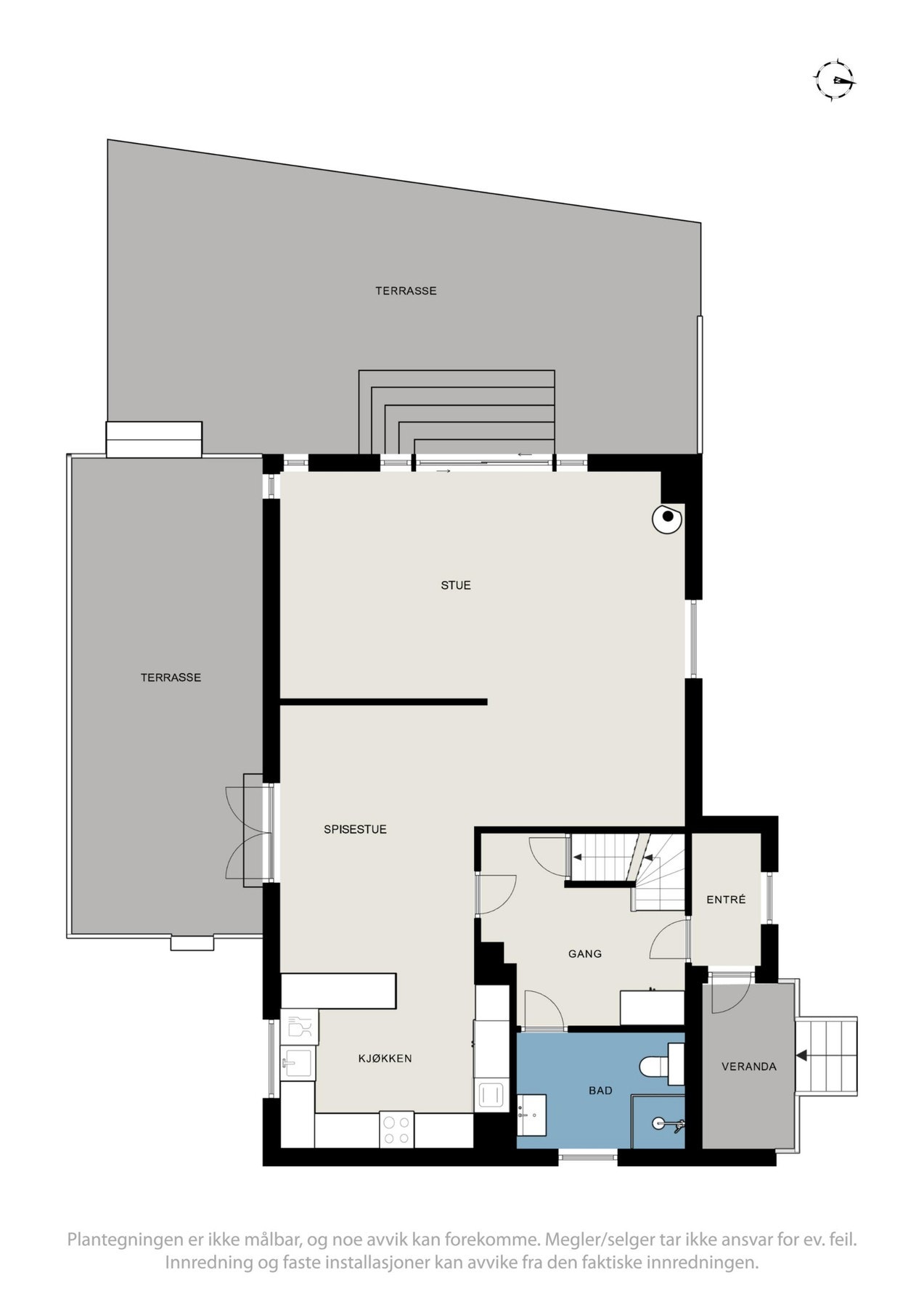 Plantegning 1. etasje. Galleribilde