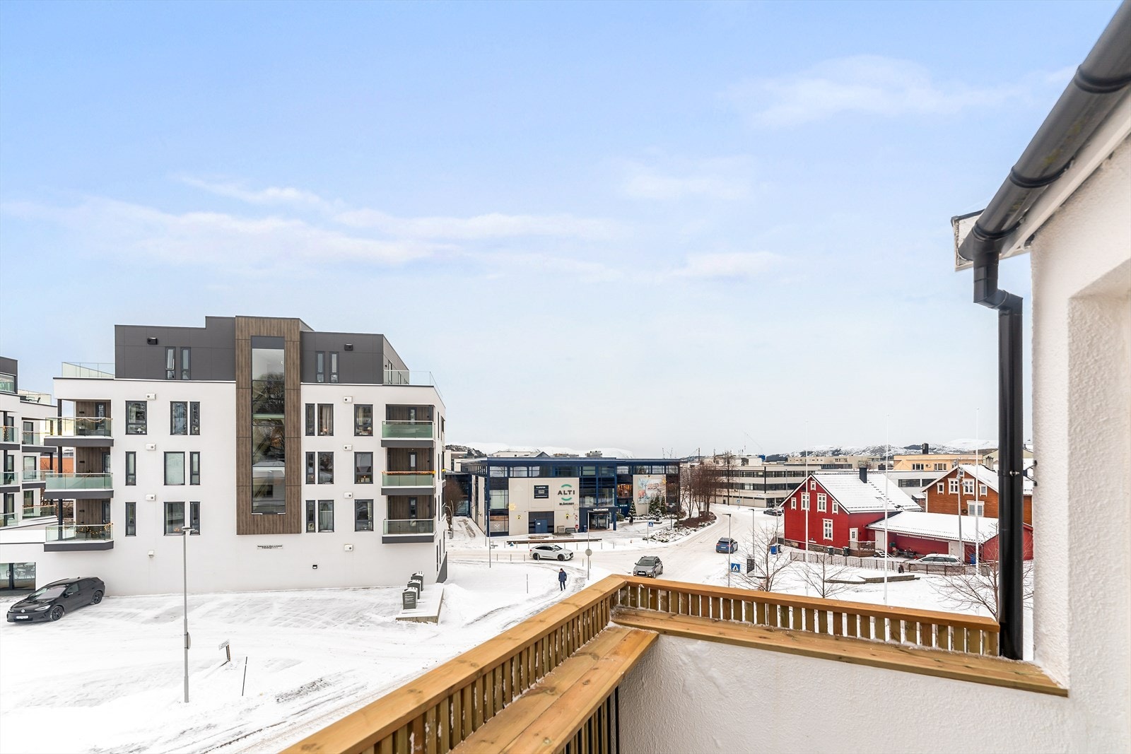 God utsikt frå verandaen mot sentrum Galleribilde