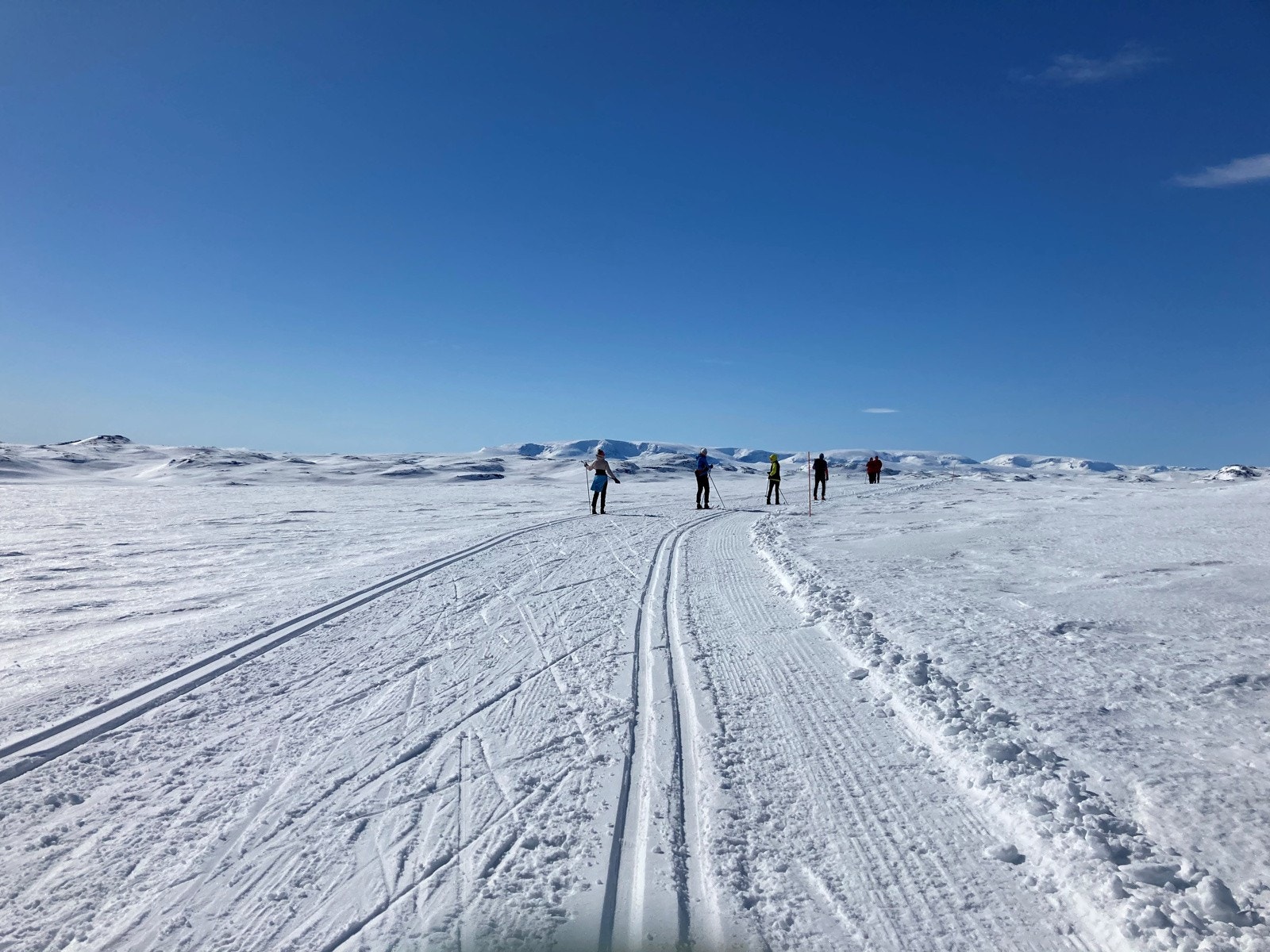 Bilde fra skitur innover mot Reine Galleribilde