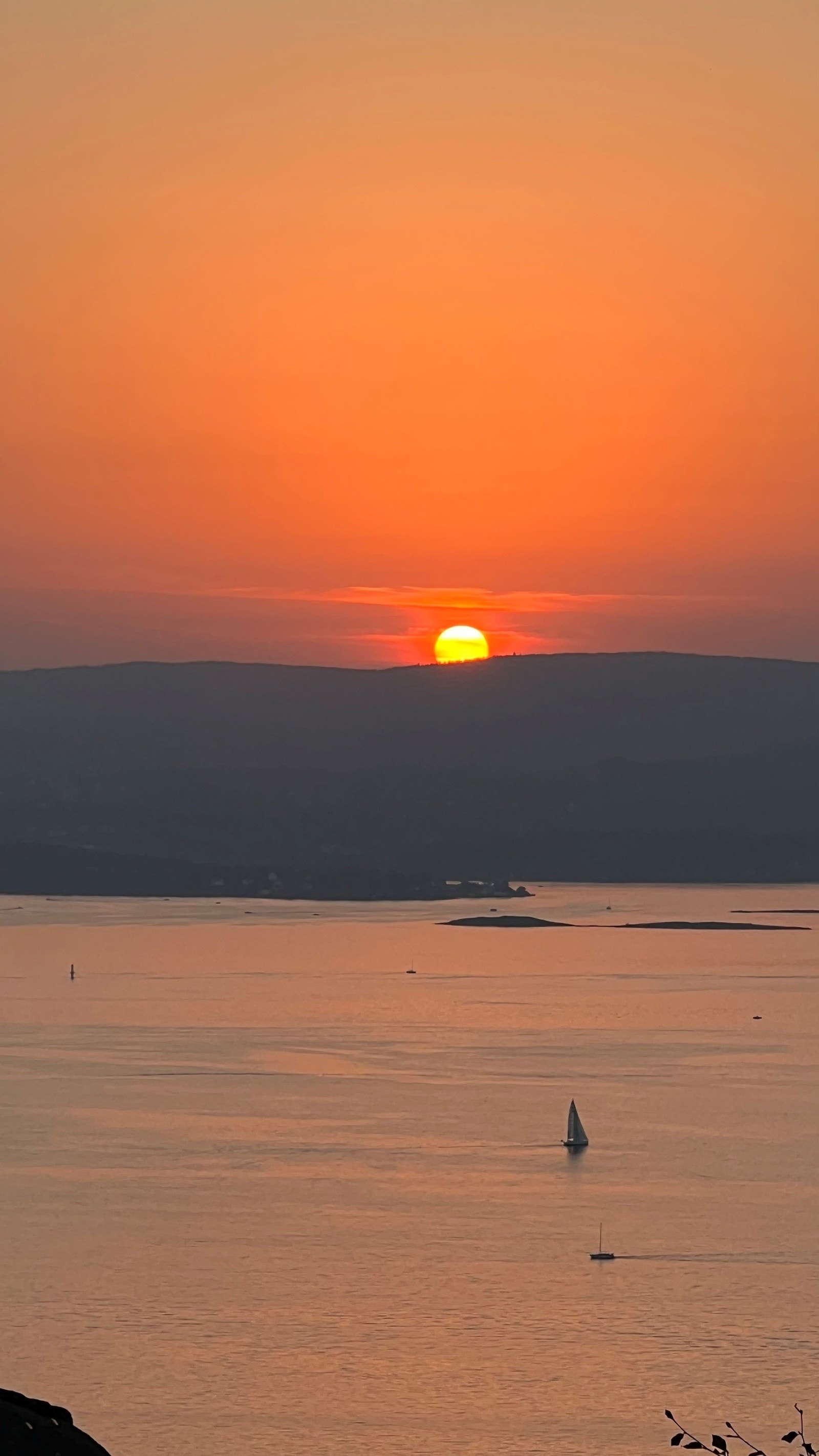 Sol til sene kveld og de vakreste solnedgangene Galleribilde