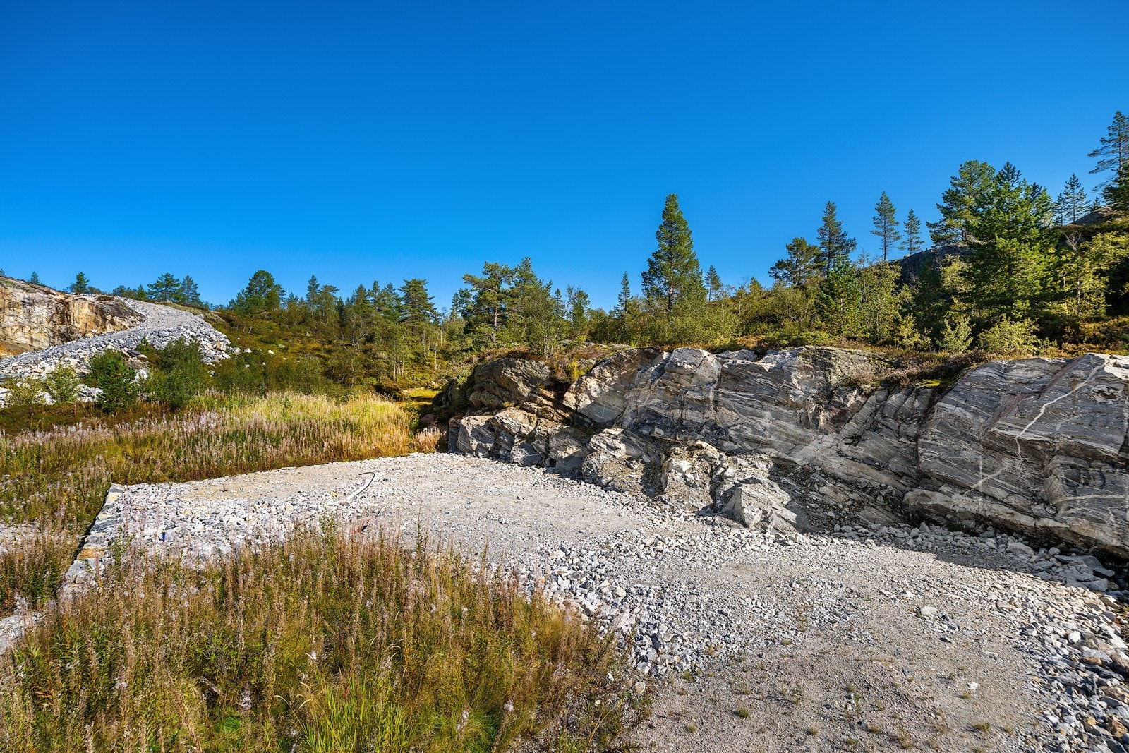 Skreddersy hyttedrømmen med denne hjørne-tomten der du kan få med ferdige godkjente tegninger Galleribilde